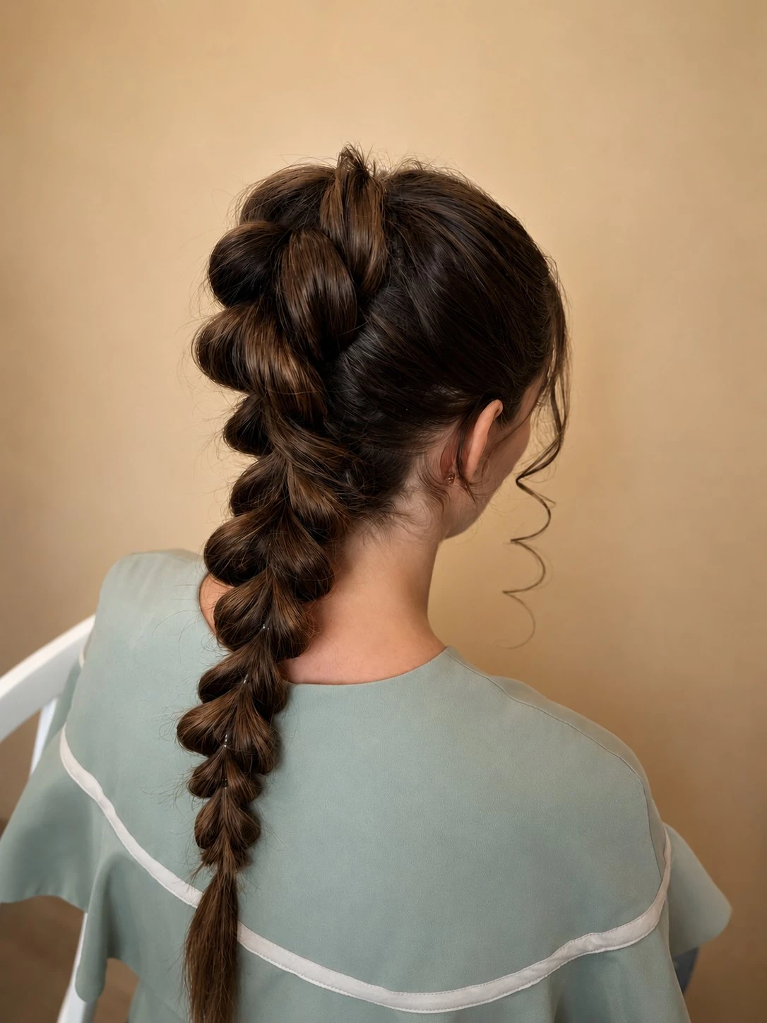 Bubble braid, back view
